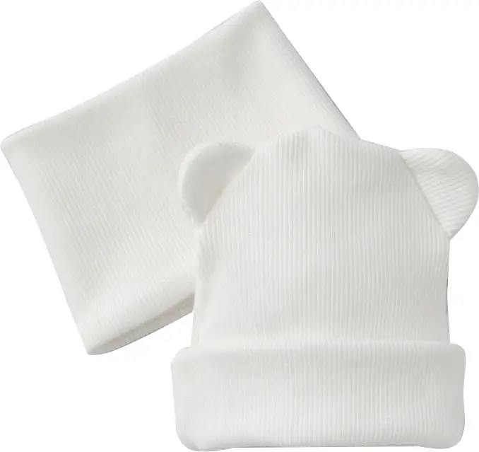 Комплект 2 предмета Пикколино KiDi kids, 1-2 года, р. 46-48, шапка, снуд, сахар