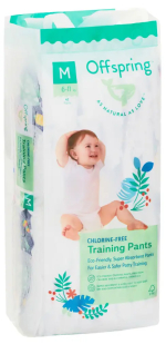 Фотография товара Подгузники-трусики Offspring Лимоны M 6-11 кг 42 штуки