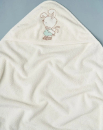 Фотография товара Пелёнка с уголком "Зайка Малыш" Little Star, крем, 100х100 см