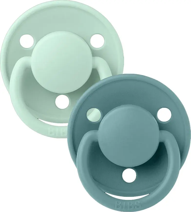 Набор пустышек силиконовых Bibs De Lux, Nordic Mint/Island Sea, 2 шт