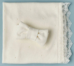 Фотография товара Плед кружевной + лента Little Star Лоренс крем 90х90 см