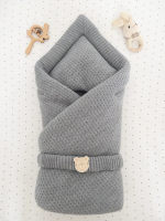 Фотография товара Конверт Тедди Lappetti, вязаный, серый меланж
