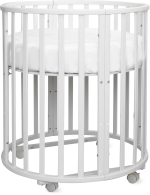 Кроватка Loona Rose, белая Кроватка Loona Rose, белая