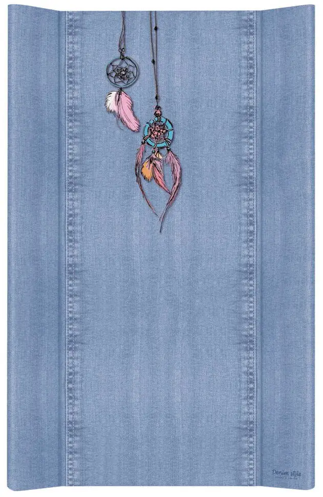 Матрац пеленальный Ceba Baby 80 см без изголовья на кровать 125х65 см Denim Style Dream