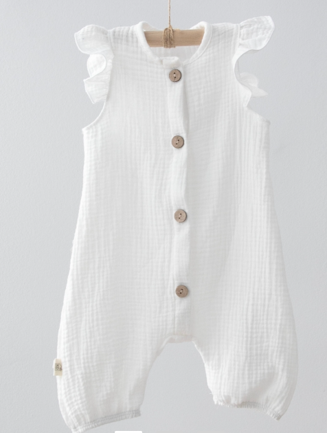 Фотография товара Полукомбинезон с крылышками "Муслин", молоко (р. 20 (рост 62-68 см))