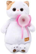 Мягкая игрушка Budi Basa Кошка Ли-Ли с цветком 24 см Мягкая игрушка Budi Basa Кошка Ли-Ли с цветком 24 см