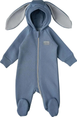 Фотография товара Комбинезон Little Star с капюшоном Зайки, р. 62, серо-голубой