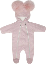 Фотография товара Комбинезон Наследник Выжанова с капюшоном с помпонами, розовый, р.56