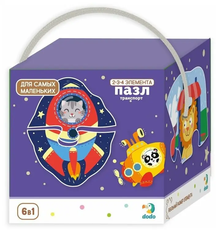 Пазл Dodo 300154 Транспорт 18 деталей