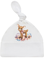 Шапочка Luxury Baby Оленёнок, белый Шапочка Luxury Baby Оленёнок, белый