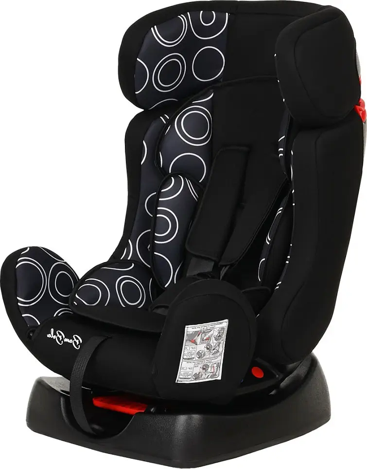 Удерживающее устройство для детей BamBola 0-25 кг Piloto, черное с белыми круги