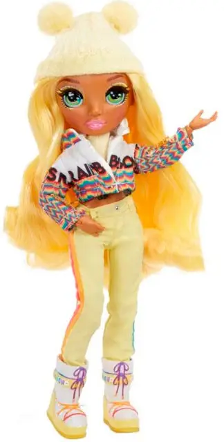 Кукла Rainbow High Winter Break Fashion Doll Sunny Madison Yellow
