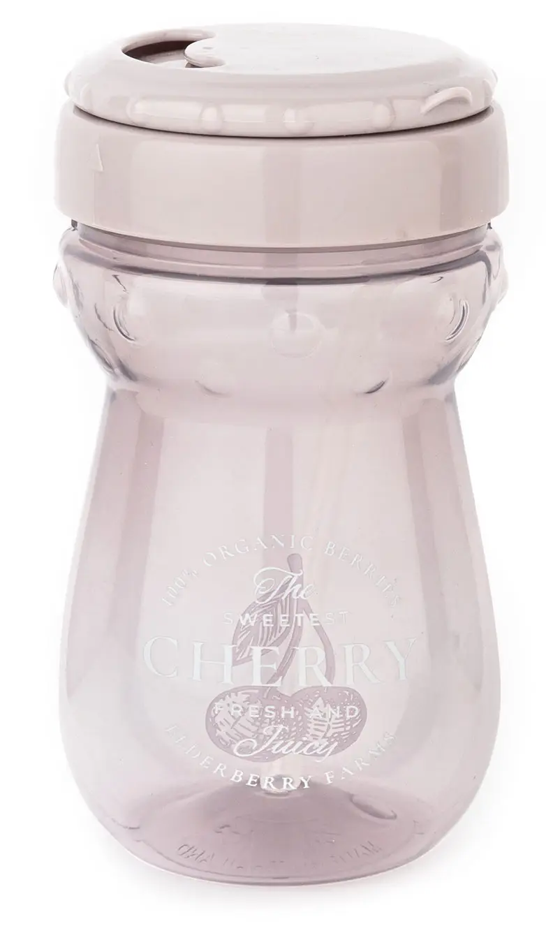 Поильник с трубочкой и ручками Happy Baby lilac 360 мл