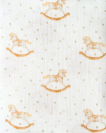 Фотография товара Пеленка муслиновая Little Star, лошадки с горошками, 125х125 см