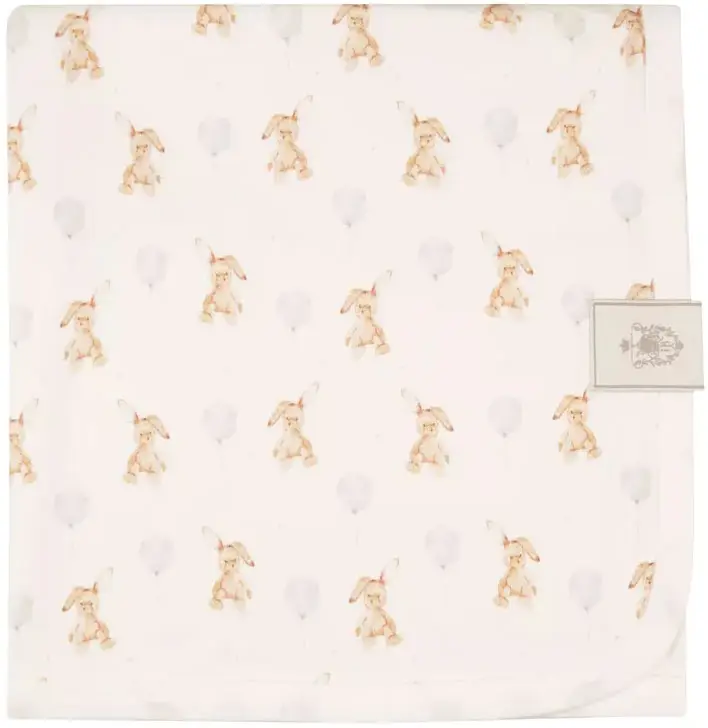 Плед Наследник Выжанова, рисунок зайка, р. 95х95 см, арт. 08015-02019