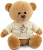 Фотография товара Игрушка мягконабивная Медведь Топтыжкин, звезда, коричневый, 17 см