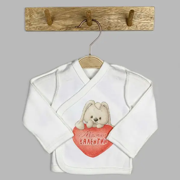 Кофточка Little Star Зайка-Валентин интерлок крем 62