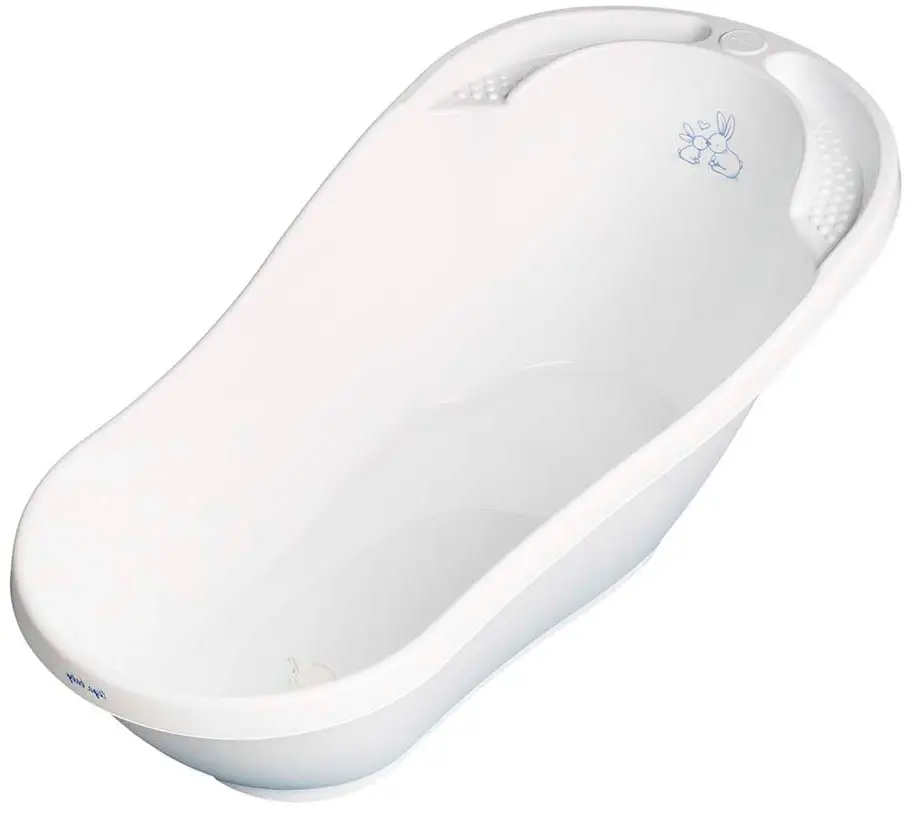 Ванночка Tega Baby со сливом Little Bunnies Кролики белый 92 cм