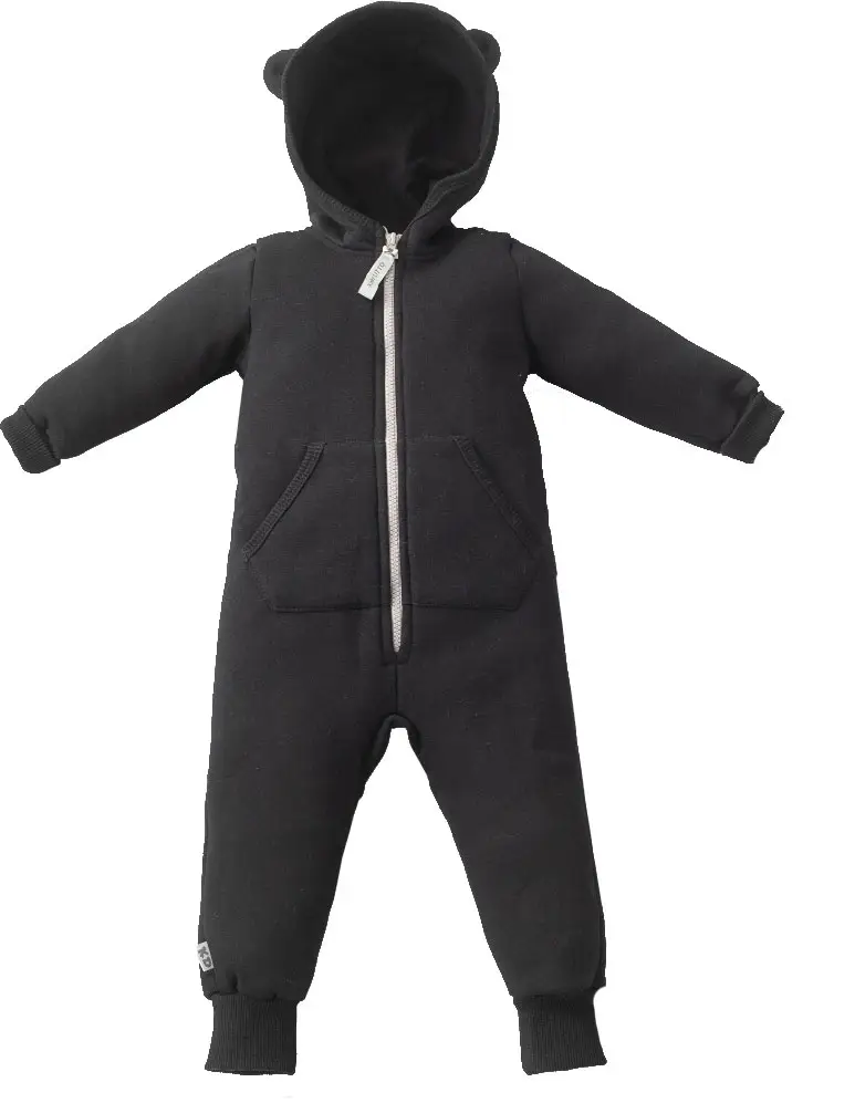 Комбинезон Пикколино-2 KiDi kids, размер 32, рост 98-104 см, футер, черный