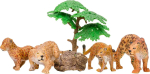 Фотография товара Набор фигурок животных Masai Mara серии Мир диких животных Семья ягуаров, 6 предметов