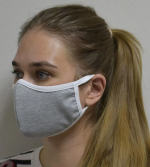 Фотография товара Маска защитная Серый меланж размер S