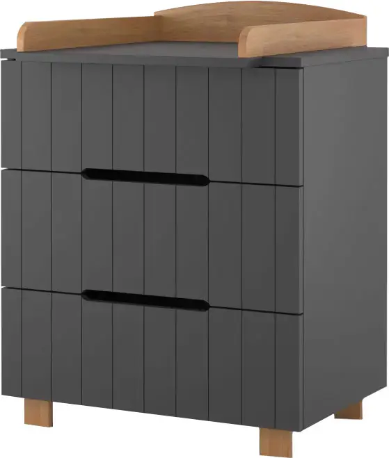 Комод Incanto Vikki 800/3, цвет графит, бук