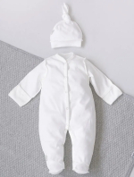 Фотография товара Комбинезон слип KiDi kids Узелок с шапочкой молочный 56-62 см