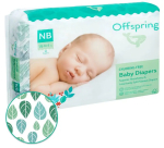 Фотография товара Подгузники Листочки Offspring NB 2-4 кг 56 штук