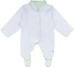 Фотография товара Комбинезон стойка Фабрика Бамбук белый, салатный 62