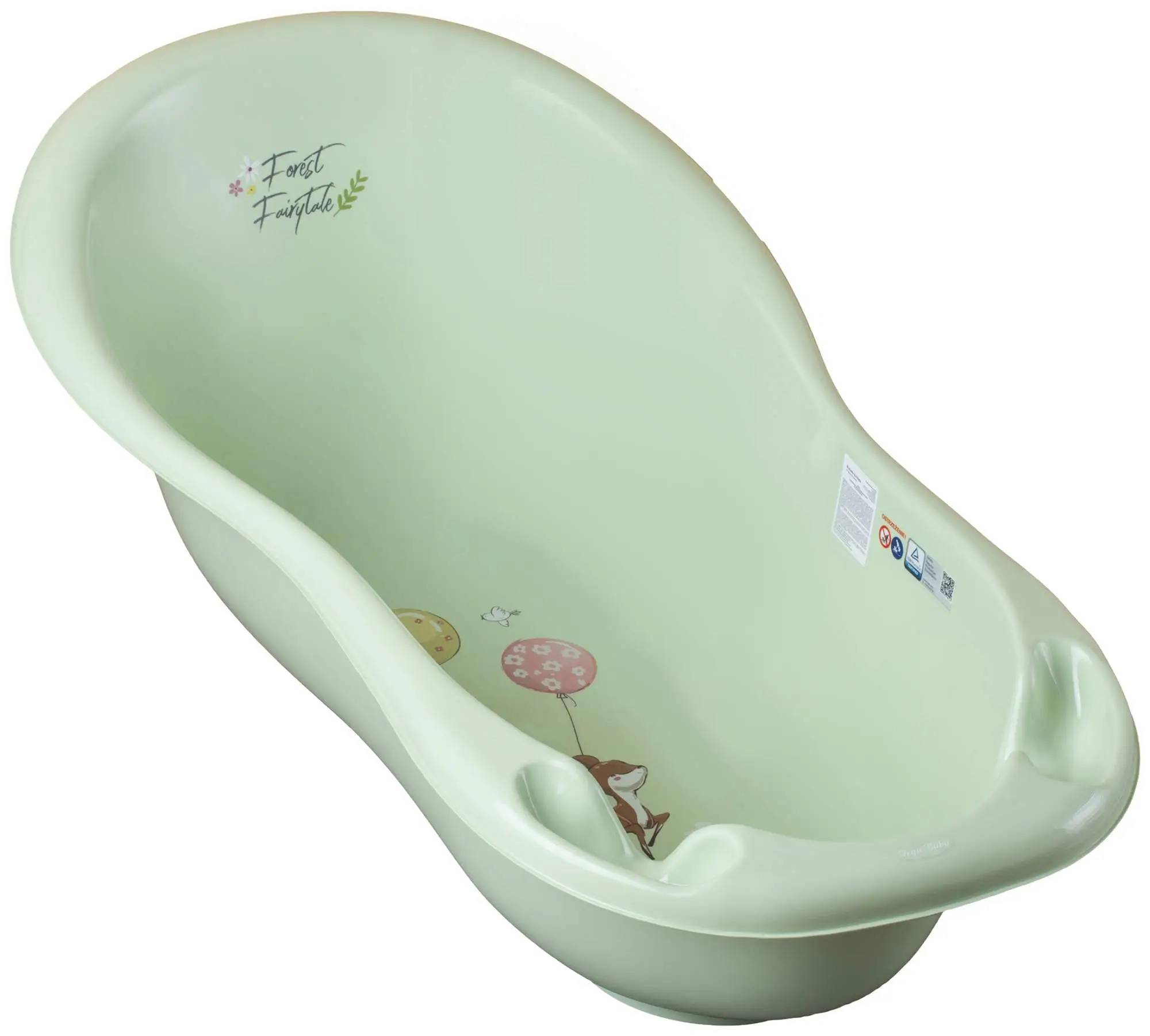 Ванночка Tega Baby Forest Fairytale 102 см салатовый