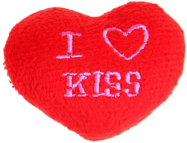 Магнит сердечко " I Kiss" два цвета