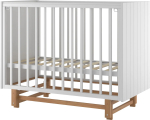 Фотография товара Кроватка Incanto Vikki, продольный маятник, цвет белый/бук