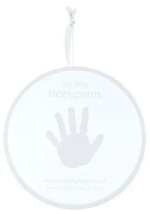 Подарок Пяточка-Ладошка Pearhead Отпечаток Круг нежно -серый