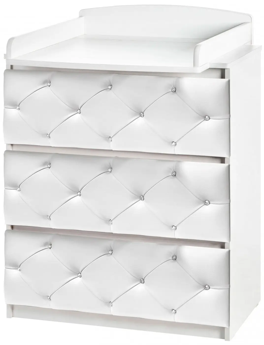 Комод детский пеленальный Островок уюта ЕVA VIP экокожа, белый