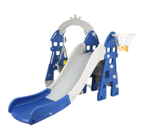 Фотография товара PITUSO Горка-Комплекс Замок (горка,качели) (звук) Синий/ серый, 185*146*122h