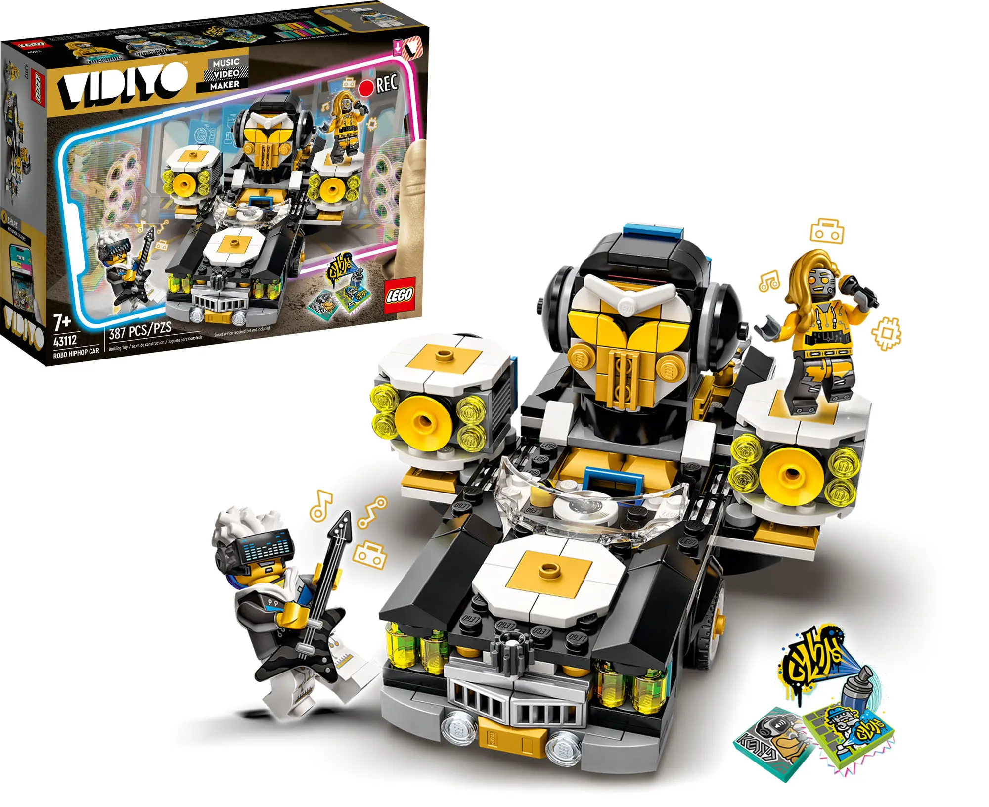 Конструктор Lego Vidiyo 43112 Машина Хип-Хоп Робота