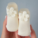 Фотография товара Носочки трикотажные Little Star Вязаный цветочек крем 6-12 месяцев