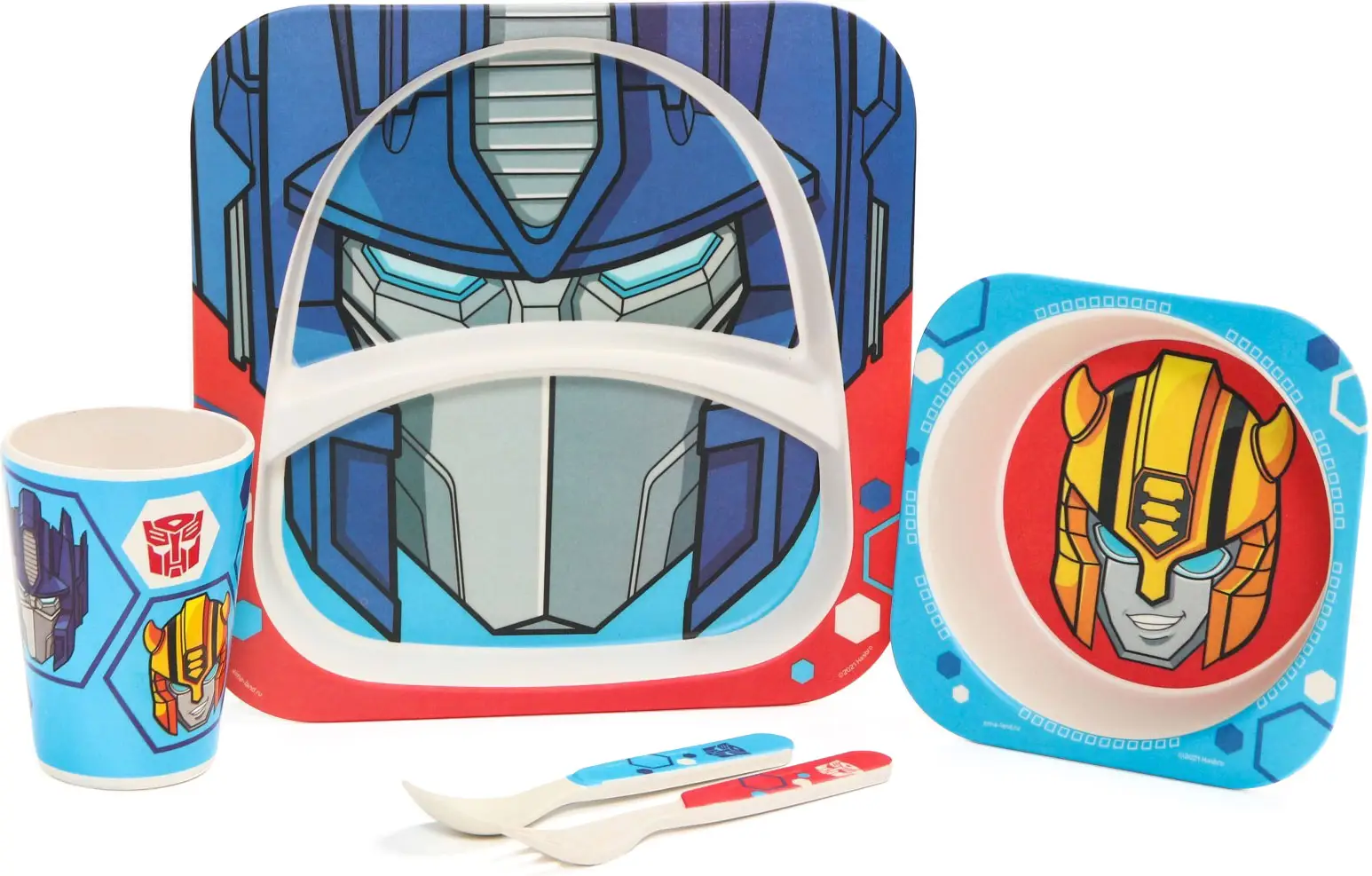 Набор детской бамбуковой посуды Трансформеры 5 предметов        6886166