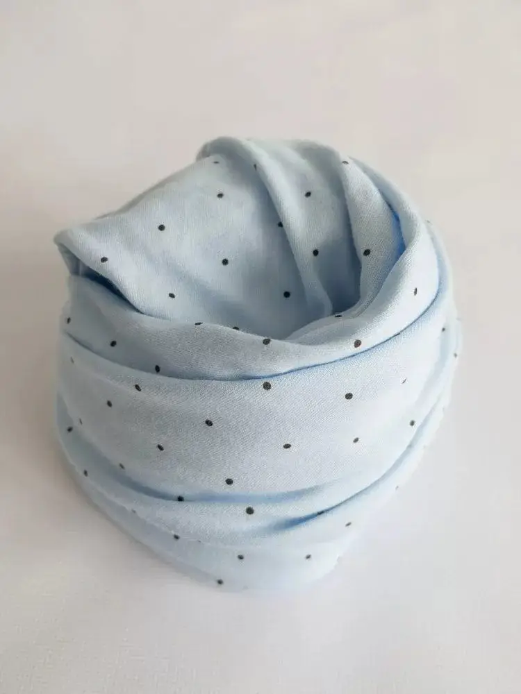 Простыня горох Lappetti на резинке, цвет голубой, арт. 9004/1п