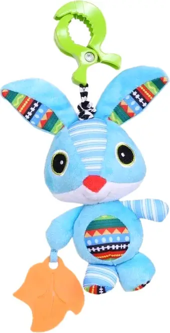 Подвесная игрушка на прищепке Зайка Веня, Biba toys, 27х13 см