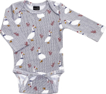 Фотография товара Боди Mjolk Гуси, с длинным рукавом 68