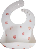 Фотография товара Силиконовый нагрудник Mushie Light Shell