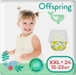Фотография товара Трусики-подгузники Offspring, размер XXL, 15-23 кг, 24 шт, расцветка Лимоны