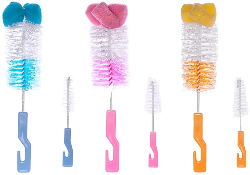 Ершик с губкой Бусинка, цвета в ассортименте, 1004БУС