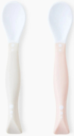 Фотография товара Набор ложек для кормления Happy Baby детский, 2 шт, pink&milky