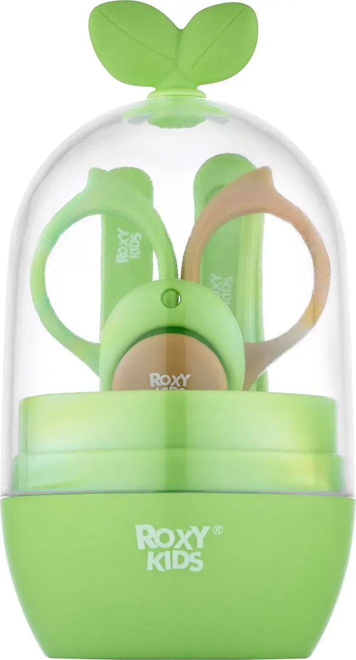 Маникюрный набор Листик Roxy Kids, зеленый с коричневым, RPS-003-G