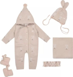 Фотография товара Набор на выписку Зайка Наследник Выжанова, 5 предметов, цвет натуральный