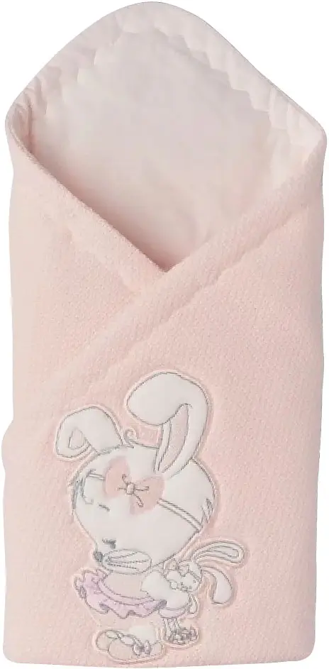 Конверт-одеяло вязаный Little Star Лапочка Дочка лето, лососевый