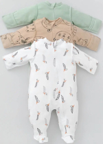 Фотография товара Комбинезон слип на молнии KiDi Kids, Крошки Горошки, 3 шт, р. 20, рост 62-68 см