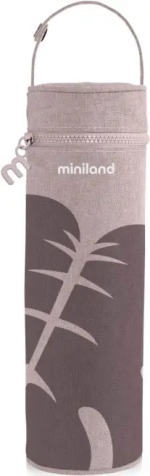 Фотография товара Термосумка для бутылочек Terra, бежевая с листьями, 500 мл